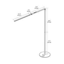 Load image into Gallery viewer, Z-Bar LED Floor Lamp - line drawing.
