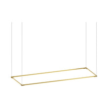 Load image into Gallery viewer, Z-Bar Rectangular LED Pendant Light in 48-Inch/Gold.
