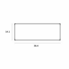 Load image into Gallery viewer, Z-Bar Rectangular LED Pendant Light - line drawing.
