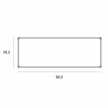 Load image into Gallery viewer, Z-Bar Rectangular LED Pendant Light - line drawing.
