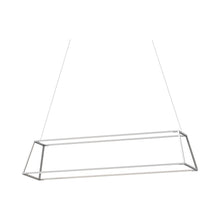 Load image into Gallery viewer, Z-Bar Rise LED Pendant Light in 54-Inch/Silver.
