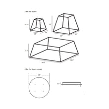 Load image into Gallery viewer, Z-Bar Rise LED Pendant Light - line drawing.
