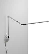 Load image into Gallery viewer, Z-Bar Slim LED Desk Lamp in Silver/Wall Mount.
