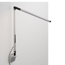 Load image into Gallery viewer, Z-Bar Solo LED Desk Lamp in Silver/Wall Mount.
