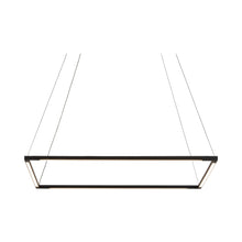 Load image into Gallery viewer, Z-Bar Square LED Pendant Light in 24-Inch/Matte Black.

