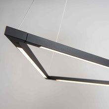 Load image into Gallery viewer, Z-Bar Triangle LED Pendant Light in Detail.
