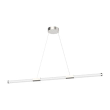 Load image into Gallery viewer, Akari LED Linear Pendant Light in Large/Brushed Nickel.
