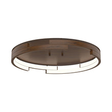 Load image into Gallery viewer, Anello Minor LED Flush Mount Ceiling Light in Walnut.
