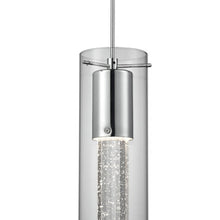 Load image into Gallery viewer, Champagne LED Pendant Light in Detail.

