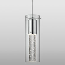 Load image into Gallery viewer, Champagne LED Pendant Light in Detail.
