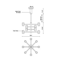 Load image into Gallery viewer, Copenhagen Outdoor LED Pendant Light - line drawing.
