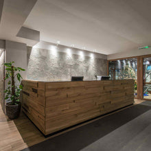 Load image into Gallery viewer, Downey LED Semi Flush Ceiling Light in Office.
