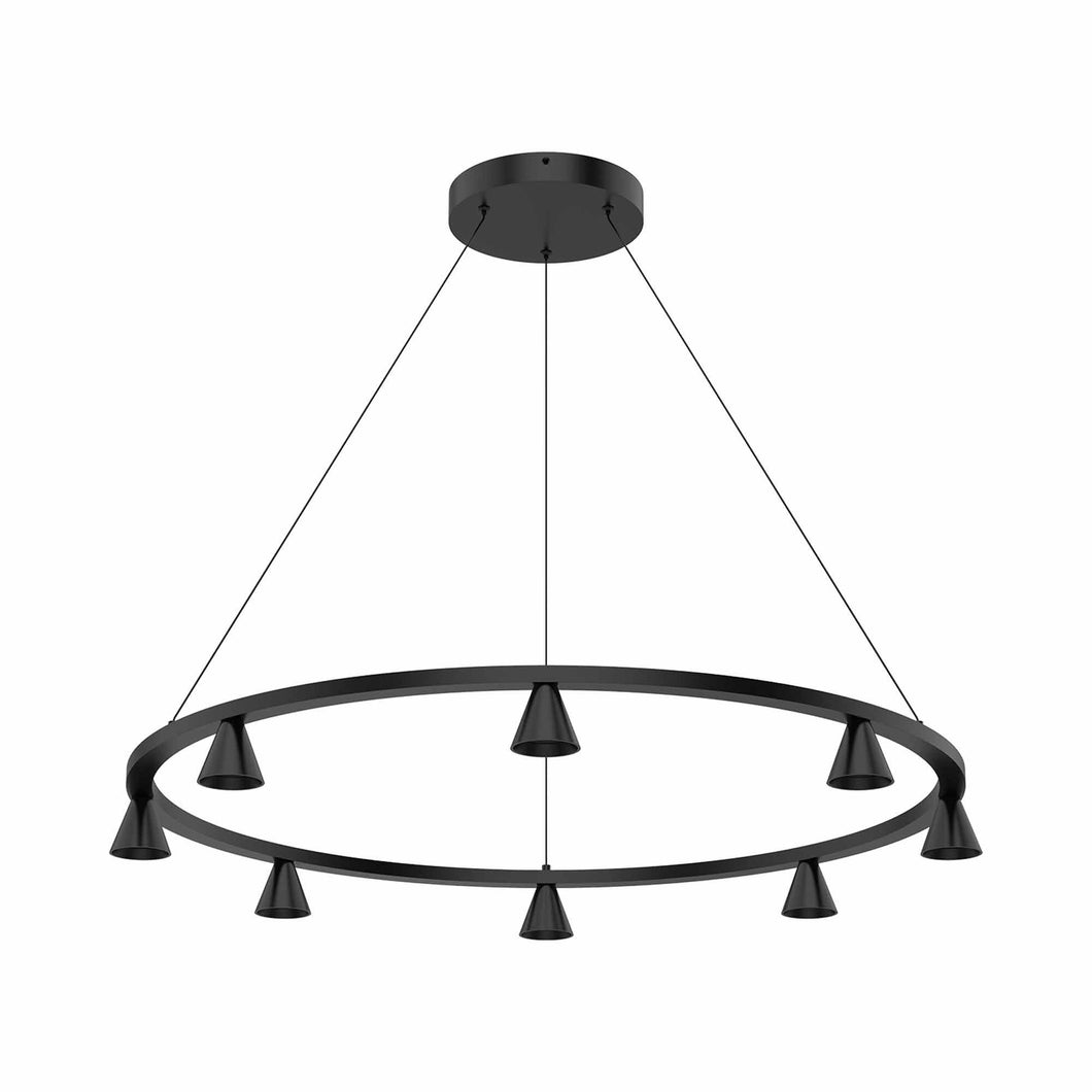 Dune LED Chandelier in Black.