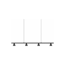 Load image into Gallery viewer, Dune LED Linear Pendant Light in 4-Cone/Black.
