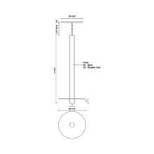 Load image into Gallery viewer, Elixir LED Pendant Light - line drawing.
