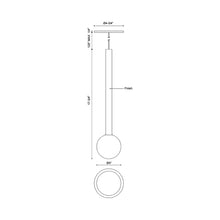 Load image into Gallery viewer, Elixir LED Pendant Light - line drawing.
