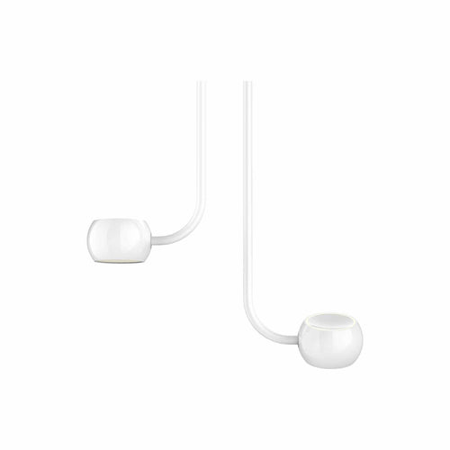 Flux Multi Light LED Pendant Light in Gloss White.