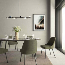 Load image into Gallery viewer, Geode LED Linear Pendant Light in living room.
