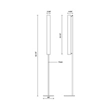 Load image into Gallery viewer, Gramercy LED Floor Lamp - line drawing.
