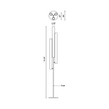 Load image into Gallery viewer, Gramercy LED Floor Lamp - line drawing.
