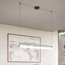 Load image into Gallery viewer, Gramercy LED Linear Pendant Light in living room.
