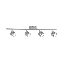 Load image into Gallery viewer, Lyra LED Track Kit in 4-Head/Brushed Nickel.
