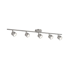 Load image into Gallery viewer, Lyra LED Track Kit in 5-Head/Brushed Nickel.
