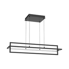 Load image into Gallery viewer, Mondrian Double LED Linear Pendant Light in Small/Black.
