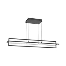 Load image into Gallery viewer, Mondrian Double LED Linear Pendant Light in Large/Black.
