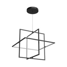 Load image into Gallery viewer, Mondrian LED Pendant Light in Frosted Acrylic/Large/Black.
