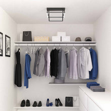 Load image into Gallery viewer, Mondrian LED Semi Flush Mount Ceiling Light in dressing room.
