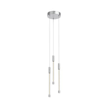 Load image into Gallery viewer, Motif 3-Light LED Pendant Light in Chrome (Small).
