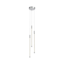 Load image into Gallery viewer, Motif 3-Light LED Pendant Light in Chrome (Medium).
