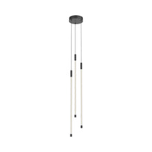 Load image into Gallery viewer, Motif 3-Light LED Pendant Light in Black (Large).
