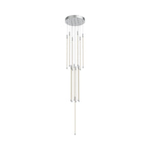 Load image into Gallery viewer, Motif Round LED Pendant Light in Chrome (Large).
