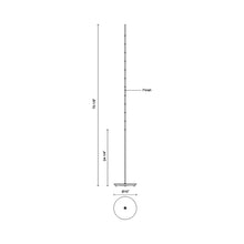 Load image into Gallery viewer, Reeds LED Floor Lamp - line drawing.
