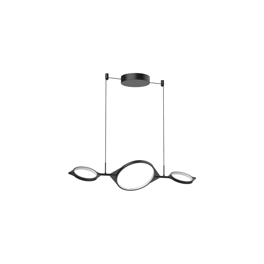 Serif LED Linear Pendant Light in Small.