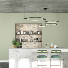 Load image into Gallery viewer, Serif LED Multi Light Pendant Light in living room.
