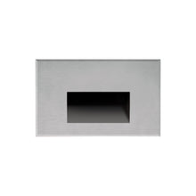 Load image into Gallery viewer, Sonic Recessed LED Step / Wall Light in Horizontal/Brushed Nickel.
