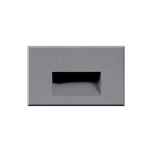 Load image into Gallery viewer, Sonic Recessed LED Step / Wall Light in Horizontal/Grey.

