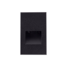 Load image into Gallery viewer, Sonic Recessed LED Step / Wall Light in Vertical/Black.

