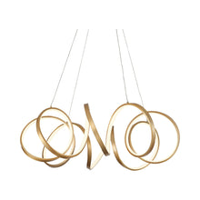 Load image into Gallery viewer, Synergy LED Pendant Light in Large/Antique Brass.
