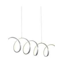 Load image into Gallery viewer, Synergy Linear LED Pendant Light in Antique Silver.
