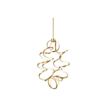 Load image into Gallery viewer, Synergy Vertical LED Pendant Light in Small/Antique Brass.
