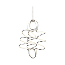 Load image into Gallery viewer, Synergy Vertical LED Pendant Light in Large/Antique Silver.
