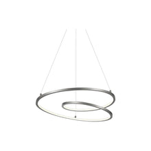 Load image into Gallery viewer, Twist LED Pendant Light in Small/Antique Silver.
