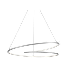 Load image into Gallery viewer, Twist LED Pendant Light in Large/Antique Silver.
