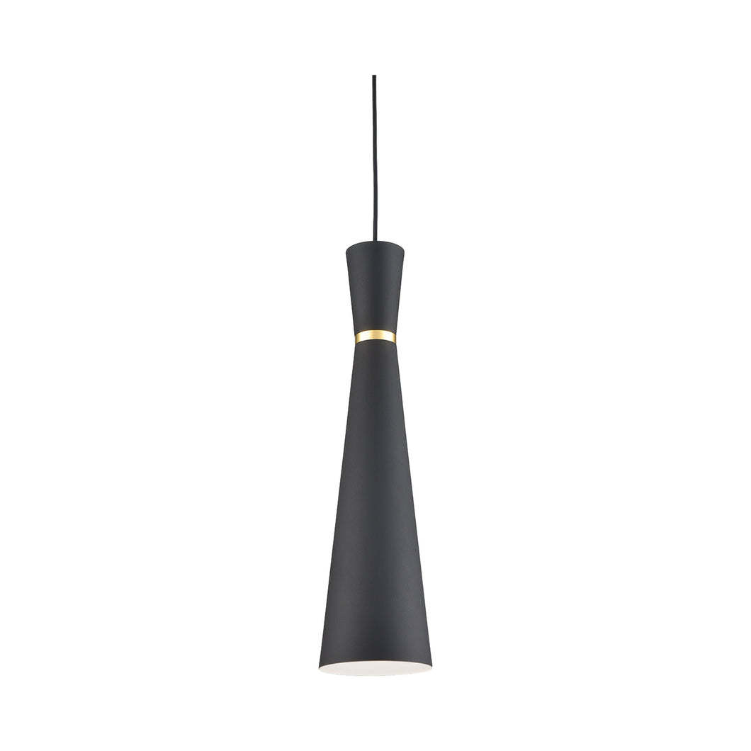 Vanderbilt Pendant Light in Small/Black/Gold.