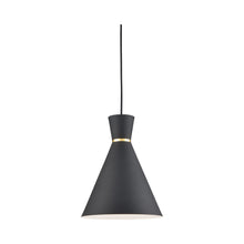 Load image into Gallery viewer, Vanderbilt Pendant Light in Medium/Black/Gold.
