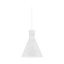 Load image into Gallery viewer, Vanderbilt Pendant Light in Medium/White/Gold.
